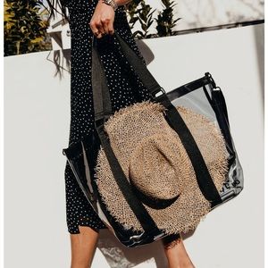 BEIS transparent Beach Tote